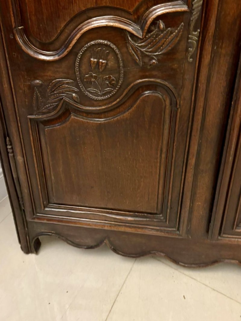 Magnificent Quality Late 17th Century Antique French Provincial Oak Armoire